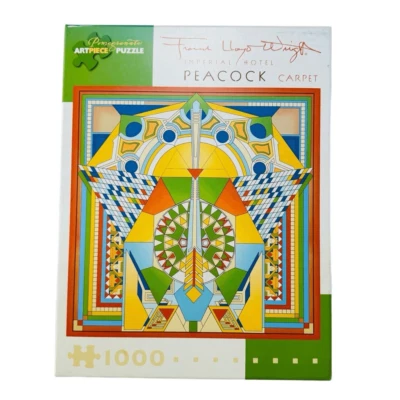 Frank Lloyd Wright Peacock Carpet Jigsaw Puzzle Imperial Hotel 1000 Pcs New Open - Image 1 of 4