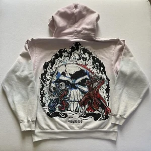Warren Lotas Hoodie Adult Medium Death Life Eyes Snowblood Cotton Candy Pink - Picture 1 of 14