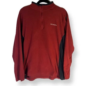 Columbia Fleece Softshell Jacket for Men, Size Large - Black And Red - Picture 1 of 5