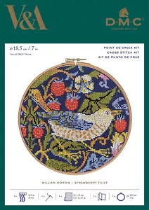 DMC Kit Punto Croce V&a Museum - William Morris Strawberry Thief - Bild 1 von 1