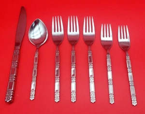 Oneida Community MADRID Inox 7 Pezzi Mix No Nero Lucido Posate  - Foto 1 di 12