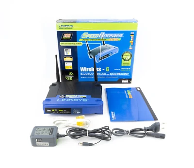 Cisco Linksys WRT54GS EU ver 6 Wireless G Broadband Router Gateway WiFi WLAN LAN - Image 1 of 4