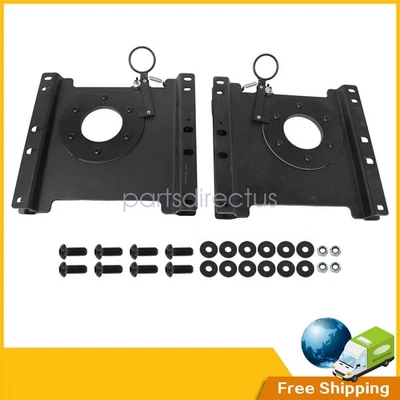 2pcs Seat Swivel Base Bracket Left&Right For 1997-2024 Ford Econoline E150-E450 - Image 1 of 4