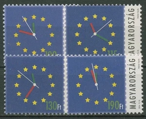 Ungarn 2003/04 Europä.Union Ziffernblatt 4808, 4814, 4837, 4844 postfrisch - Bild 1 von 1
