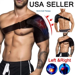 Shoulder Brace Support Compression Sleeve Torn Rotator Cuff AC Joint Pain Relief - Picture 1 of 20