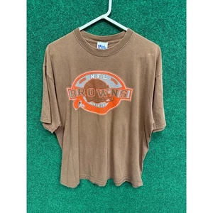 90s Cleveland Browns NFL T-Shirt Sz XL Pro Player - Picture 1 of 7