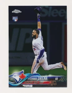 2018 Topps Chrome Richard Urena #43 RC Toronto Blue Jays - Picture 1 of 2