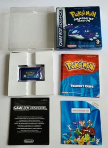 Pokemon Sapphire VGC Boxed Nintendo Game Boy Advance Complete CIB Genuine - Picture 1 of 23