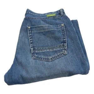 Hugo Boss Deam Jeans Straight Blue Waist 32 Leg 32 W32 L32 Button Fly (Q6380) - Picture 1 of 10