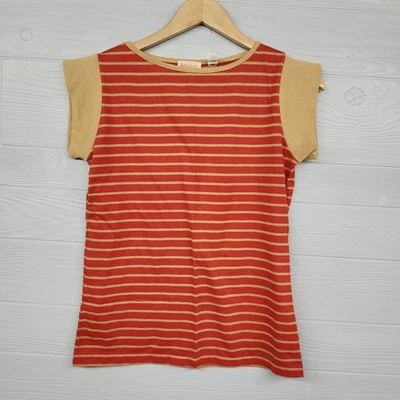 Vintage 70s 80s Country Craft Striped Mod Tshirt Womens Size Medium - Image 1 of 4