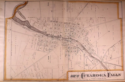 1874 Plat Map ~ Cuyahoga Falls, Summit County, Ohio (17X27)-#20 - Image 1 of 2