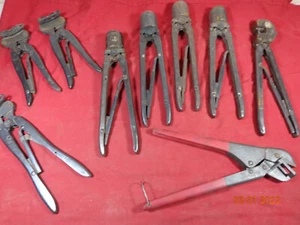 AMP Herramientas de engarce de trinquete manual BNC RG58 RG213 HECHAS EN EE. UU. LOTE 7 ENVÍO RÁPIDO - Imagen 1 de 9