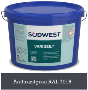 Anthrazit RAL 7016 - Südwest Vario Sil Siliconharz vergütete Fassadenfarbe - Bild 1 von 4