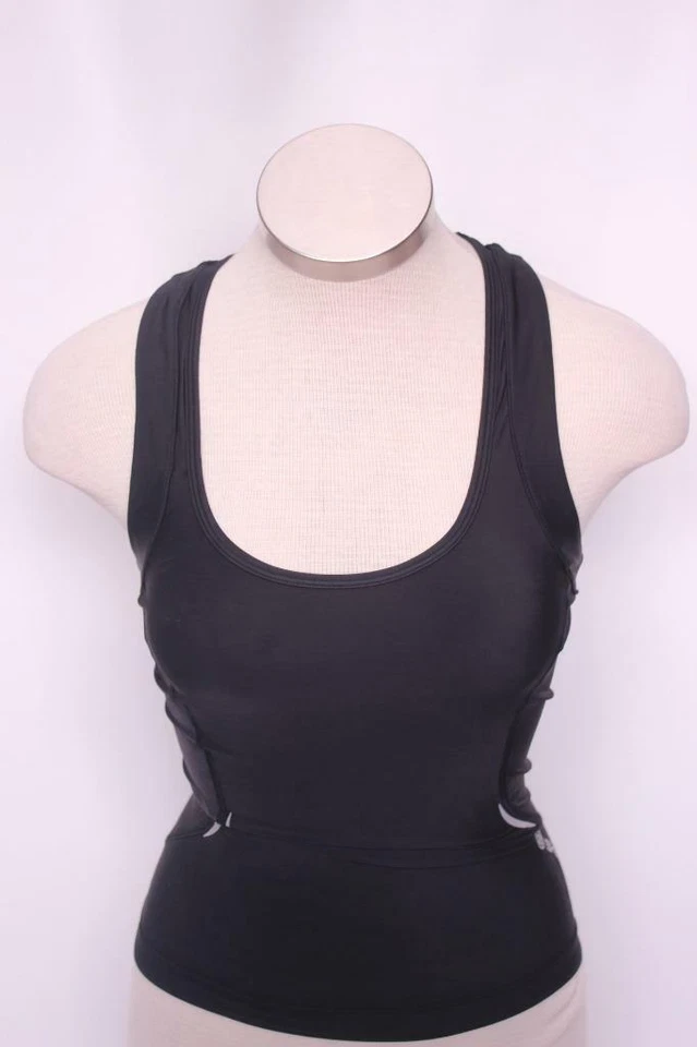 Skins Women A400 Racer Back Top Cycling Bike Base Layer Small Black Compression - Image 1 of 2