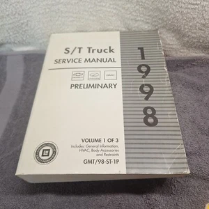 1998 S/T Truck Preliminary Service Manual OEM Volume 1 Chevrolet Oldsmobile  - Picture 1 of 9