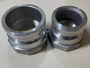 Aluminum 2.5” & 3" Type A Camlock | Male Camlock x Female NPT Thread - Picture 1 of 2