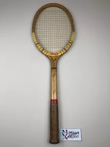 PERSENIC DERBY Tennis Racket Wood Wood Racket Vintage ITALY - Picture 1 of 8