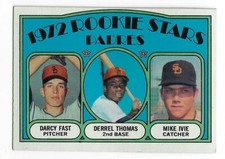 1972 Topps Set Break #457 Padres Rookies (Darcy Fast, Mike Ivie, Derrel Thomas)