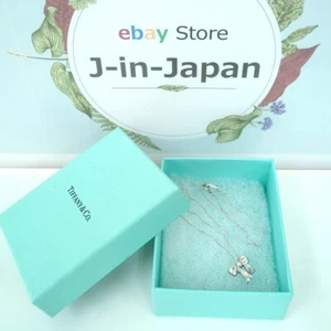 Tiffany & Co. Tiffany Ribbon Necklace Sterling Silver 925 Used from Japan - Picture 1 of 23