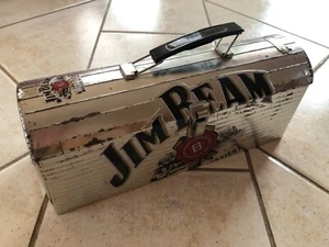 Jim Beam Metallbox Flasche Geschenkbox - Bild 1 von 4