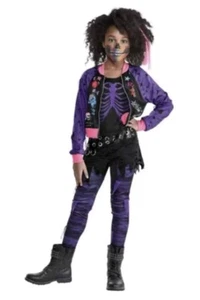 NUEVO Disfraz de Halloween o Vestir Niña Punk Zombie Conjunto Talla Mediana 8-10 MED - Imagen 1 de 6