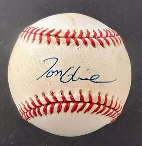 TOM GLAVINE AUTOGRAPHED RAWLINGS NATIONAL LEAGUE BASEBALL ATLANTA BRAVES - Picture 1 of 6