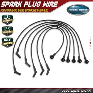 6pcs Spark Plug Wire Sets for Ford E-150 E-250 Econoline F-150 1997-2000 V6 4.2L - Picture 1 of 8