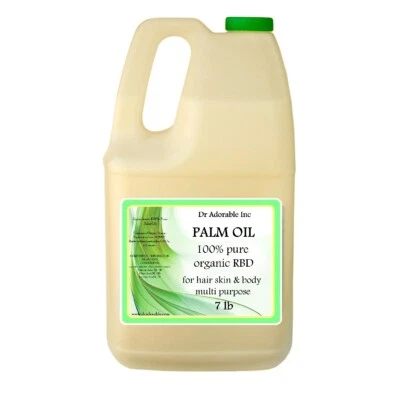 7 lb UN GALÓN 128 fl oz ACEITE DE PALMA ORGÁNICO Foto 1 de 4