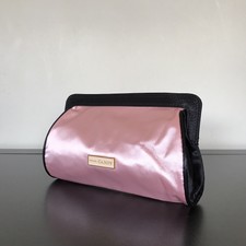 Prada Candy Pink Silk Clutch Bag Authentic