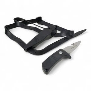 Wenoka Blackie Collins Dive Knife Gut Hook Blade 440 SS Z-Lock Sheath and Straps - Picture 1 of 13