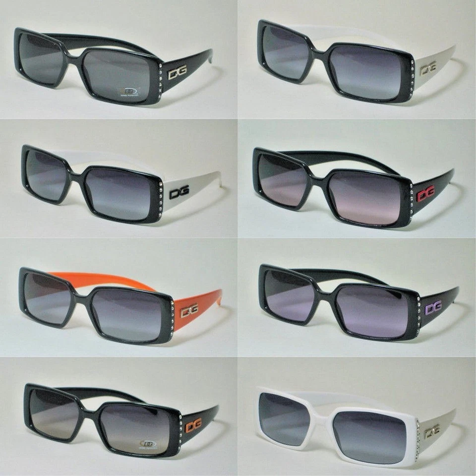 Gafas de sol para mujer marco adornado con diamantes de imitación DG gafas - DG1632 Foto 1 de 1