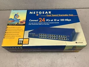 NEW IN BOX NETGEAR DUAL SPEED STACKABLE HUB DS524 - Picture 1 of 9