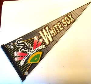 Banderín de béisbol Wincraft vintage de los Medias Blancas de Chicago 12"" x 30"" tamaño completo - Imagen 1 de 6