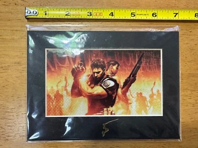 RESIDENT EVIL 5 Limited Edition Laser Cel CAPCOM Art Print factory - Image 1 of 2