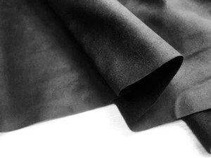 black Premium suede stretch fabric compatible Alcantara style car interior 150cm - Picture 1 of 5