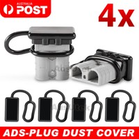 4x Dust Cap For Anderson Plug Cover Style Connectors 50AMP Battery Caravn 12-24V