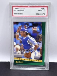 1993 Score Select Mike Piazza RC Prospect Rookie #347 Dodgers PSA 9 - Picture 1 of 2