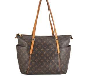 Autentica borsa a tracolla Louis Vuitton Monogram Totalmente MM M41015 LV 4628M - Foto 1 di 10