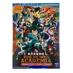 My Hero Academia Season 1-6 Vol.1-138 END+3 Movies DVD English Dub All Region - Foto 1 di 4