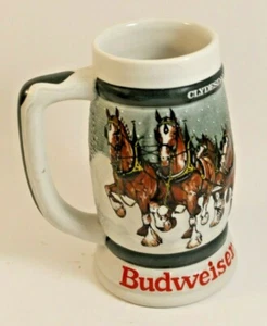 Budweiser Clydesdale’s 50th Anniversary Stein Mug 1933-1983 Cermamarte-VINTAGE - Picture 1 of 6