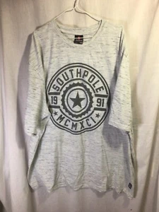 Southpole Gray 4XL Cotton Blend T Shirt T19 - Bild 1 von 5