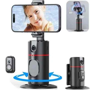 Auto Face Tracking Tripod with Remote 360° Rotation Tracking Phone Holder Stand - Picture 1 of 11
