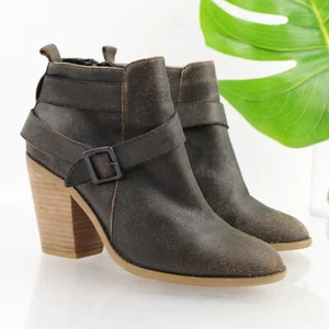 Kelsi Dagger Jordana Damenstiefel Größe 8 braun durchgehend Wildleder Blockabsatz Booties - Bild 1 von 12
