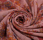 Sushila Vintage Indian Saree Blend Georgette Silk Printed Floral Craft Fabric