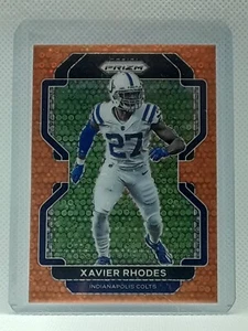 Xavier Rhodes 2021 Prizm Football - #29 NO HUDDLE ORANGE - Indianapolis Colts - Picture 1 of 2