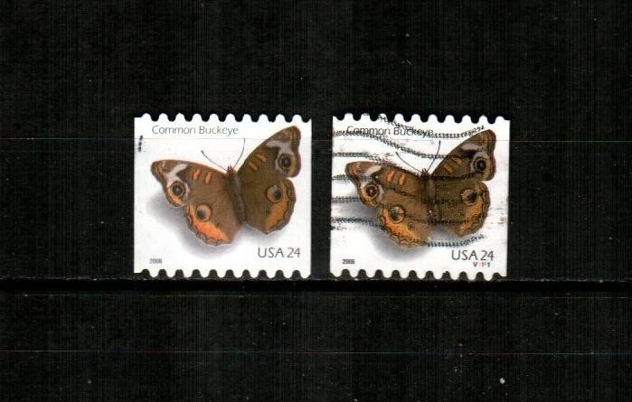 UNITED STATES Scott's 4002 ( 2v - PNC ) Buckeye Butterfly F/VF Used ( 2006 ) #2 - Image 1 of 1