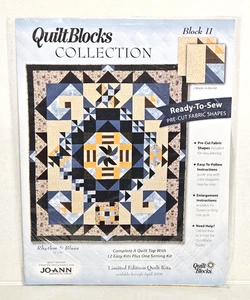 Rhythm & Blues Quilt Block of Month Kit #11 (Flying Goose Variation) JoAnn 2005 - Picture 1 of 2