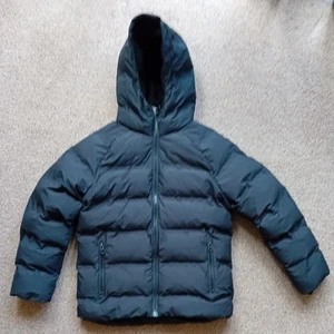 Next Unltd Edition Jacket Coat Boys Hooded Padded Black Puffa Size Age 9 years - Picture 1 of 4