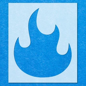 Fire Shape Flame Stencil: Mylar Airbrush Wall Art Painting Crafts 3, DIY - Picture 1 of 11