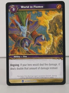 World in Flames - Heroes of Azeroth - 61/361 - NM - Rare - A - Picture 1 of 5